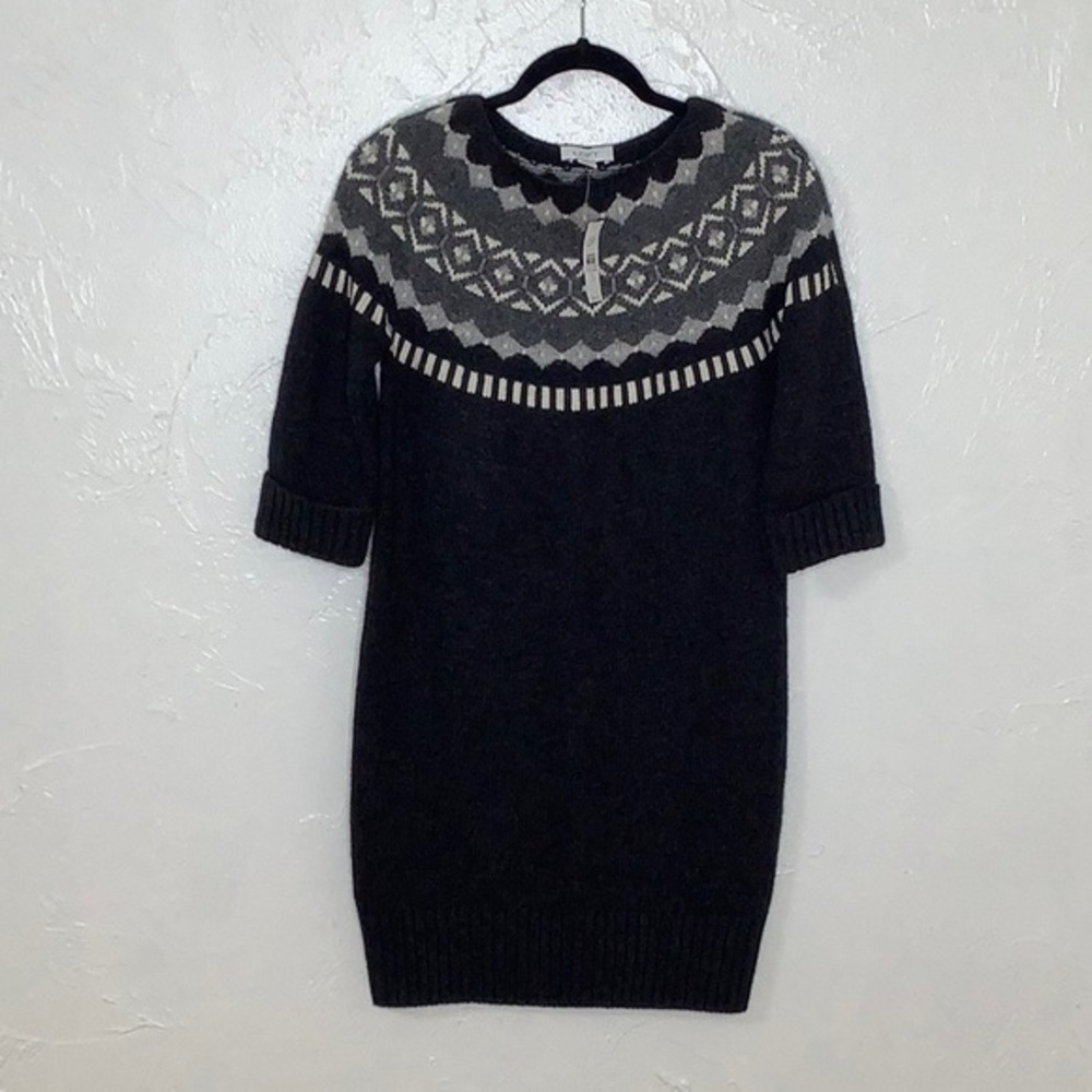 Ann Taylor Loft rabbit fur blend sweater dress size Small NWT